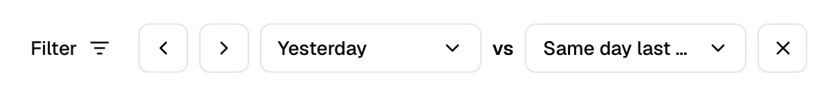 Compare toggle
