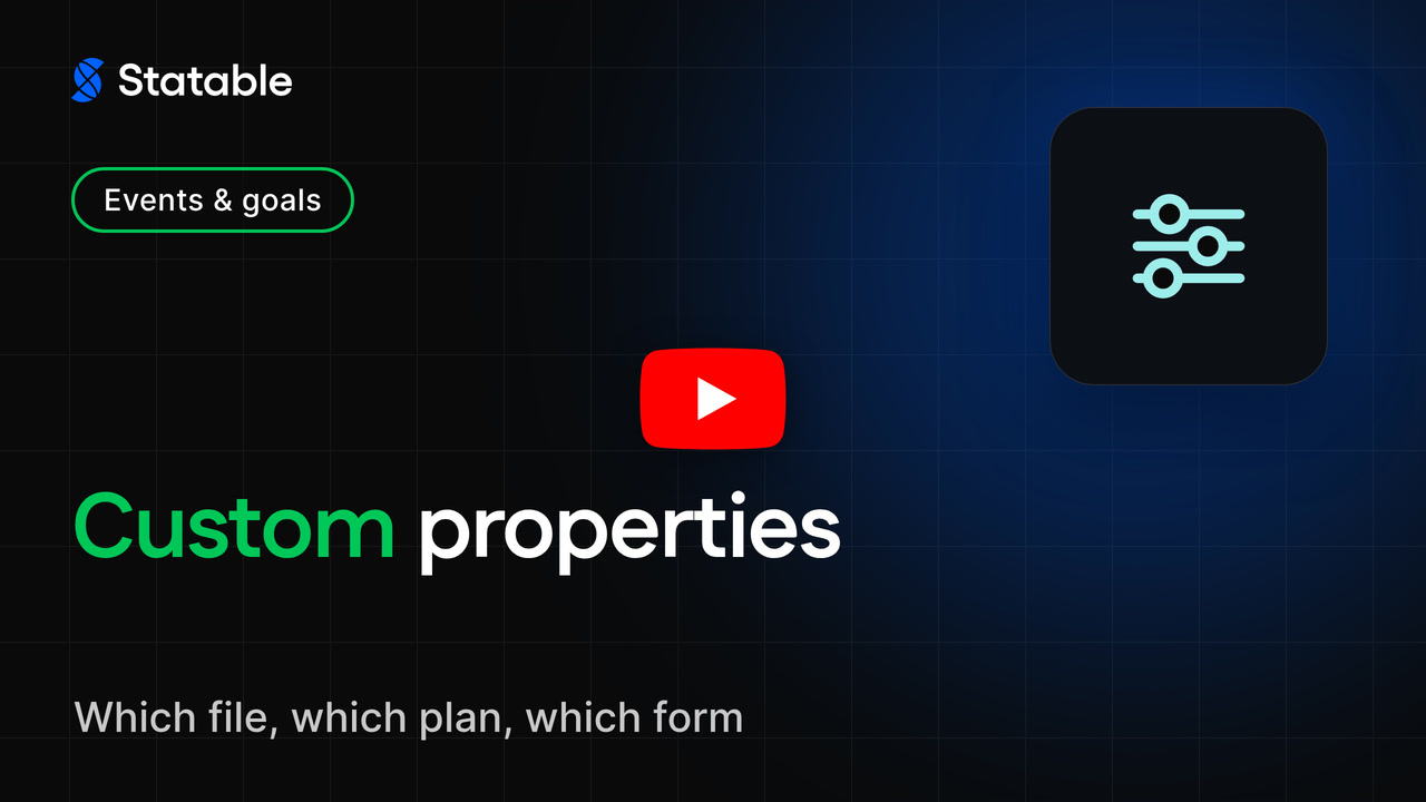Custom properties in Statable