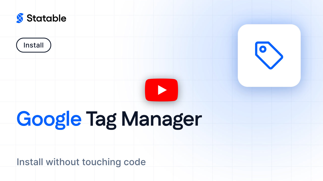 Install Statable with Google Tag Manager