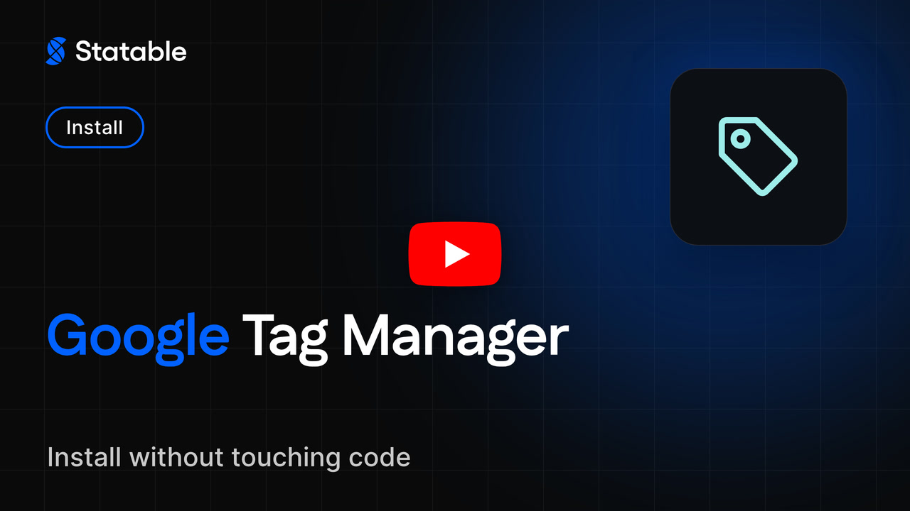 Install Statable with Google Tag Manager