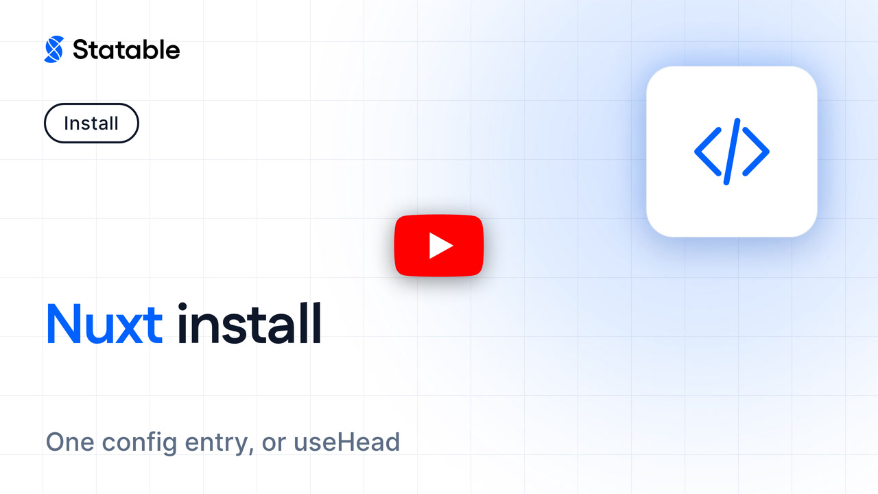 Install Statable on Nuxt