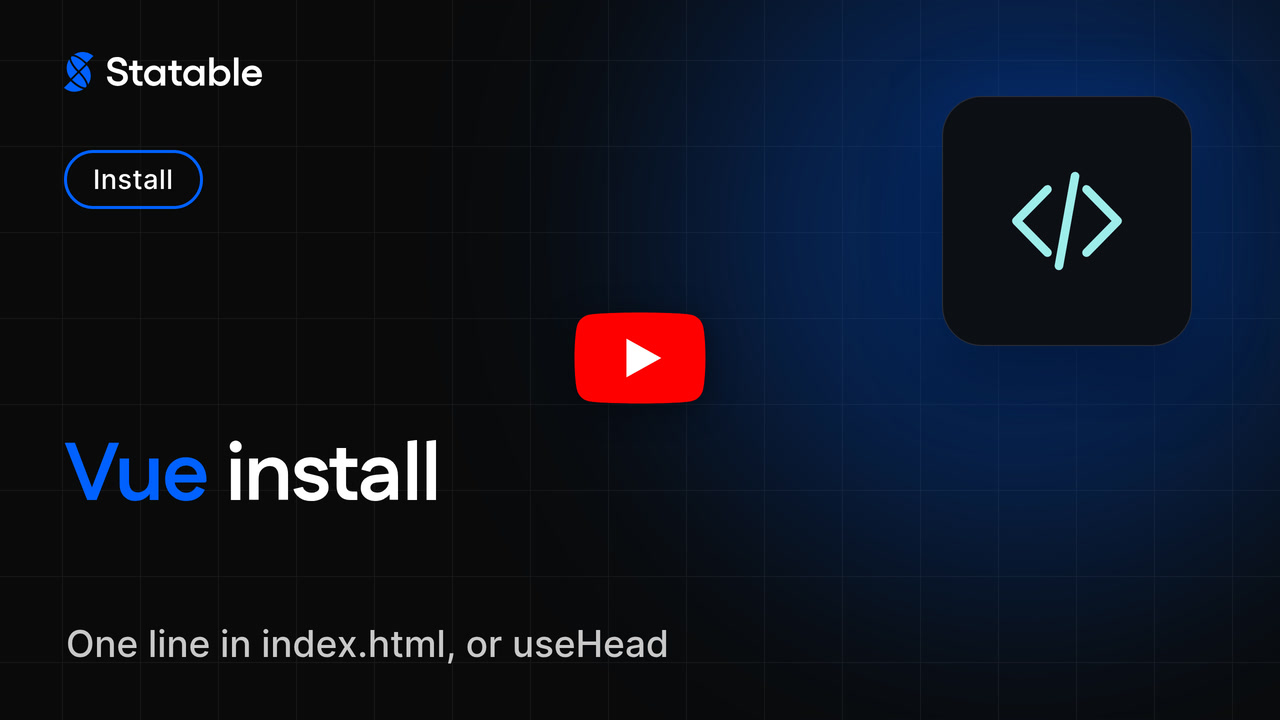 Install Statable on Vue
