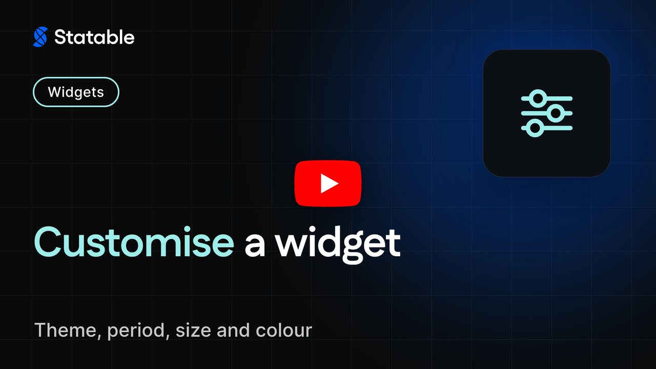 Customising widget appearance